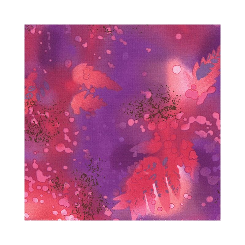 Fossil Fern Alpine Rose (01), 112cm Wide Cotton Quilting Fabric