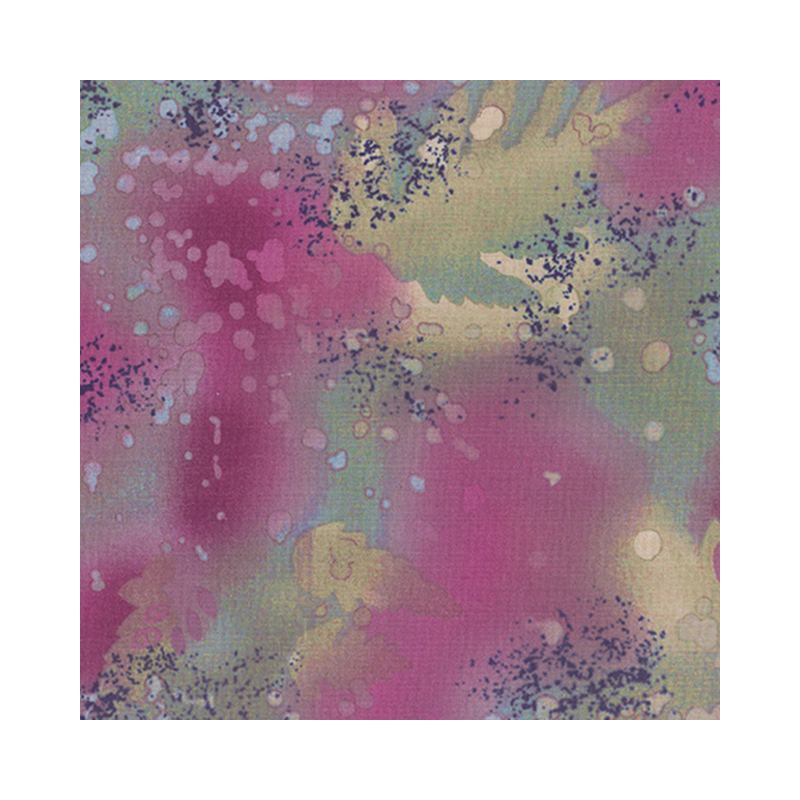 Fossil Fern Black Orchid 02, 112cm Wide Cotton Quilting Fabric