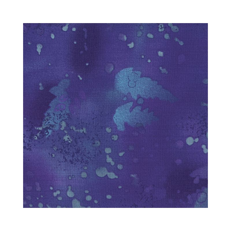 Fossil Fern Blueberry Jam (Q), 112cm Wide Cotton Quilting Fabric