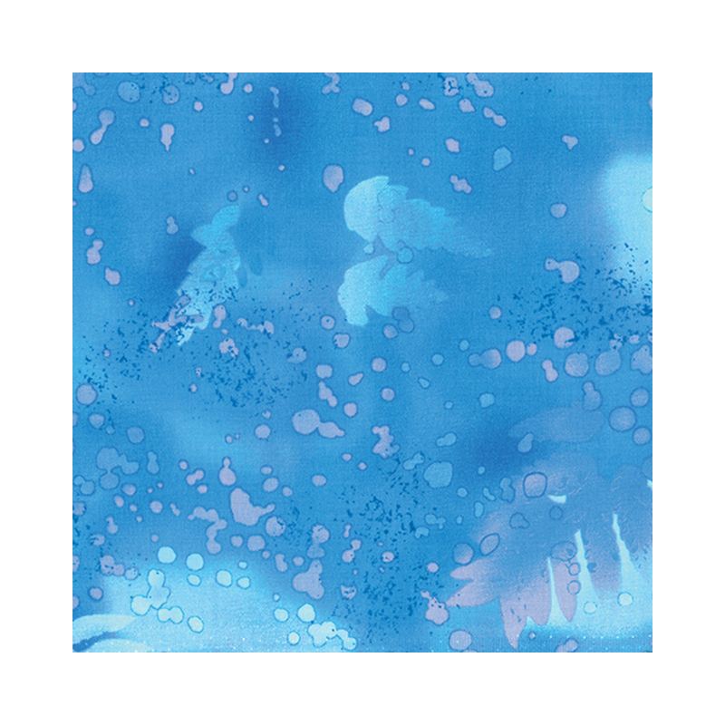 Fossil Fern Blue Topaz 1T, 112cm Wide Cotton Quilting Fabric