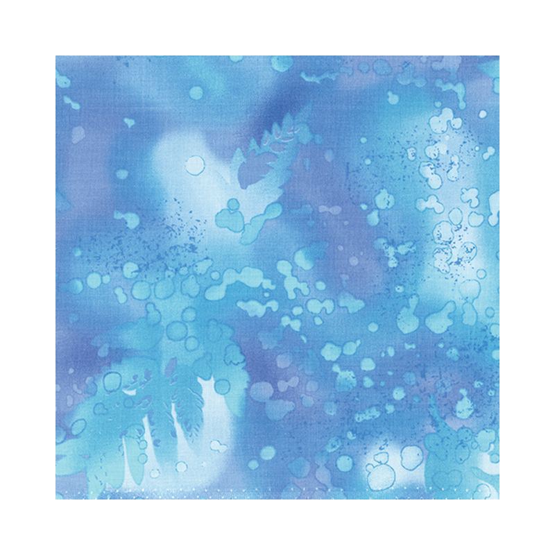 Fossil Fern Antigua Blue 1U, 112cm Wide Cotton Quilting Fabric