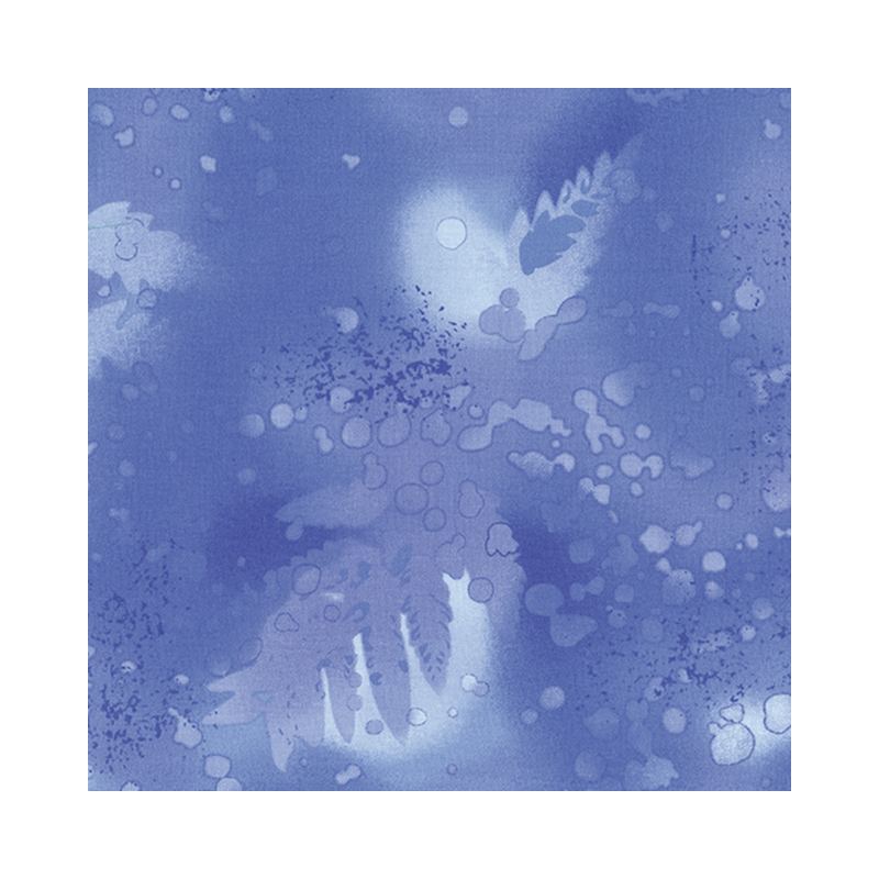 Fossil Fern Blue Frost (27), 112cm Wide Cotton Quilting Fabric