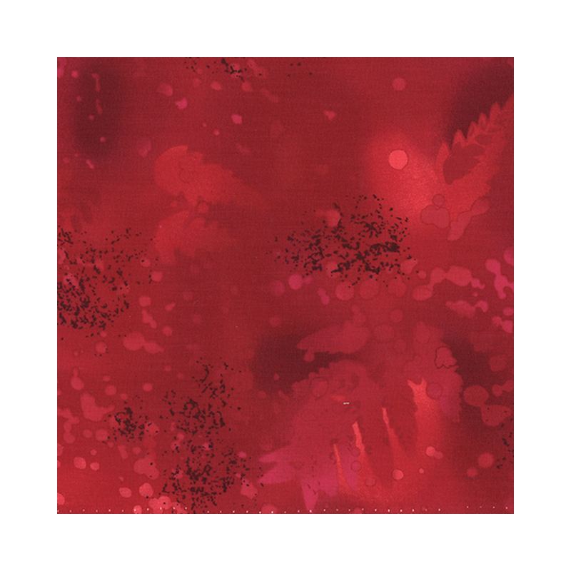 Fossil Fern True Red (49), 112cm Wide Cotton Quilting Fabric