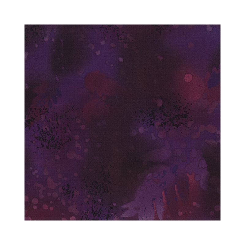 Fossil Fern Black Amethyst (55), 112cm Wide Cotton Quilting Fabric