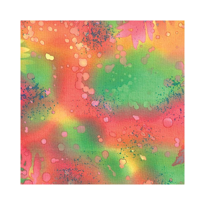Fossil Fern Hawaiian Punch (65), 112cm Wide Cotton Quilting Fabric