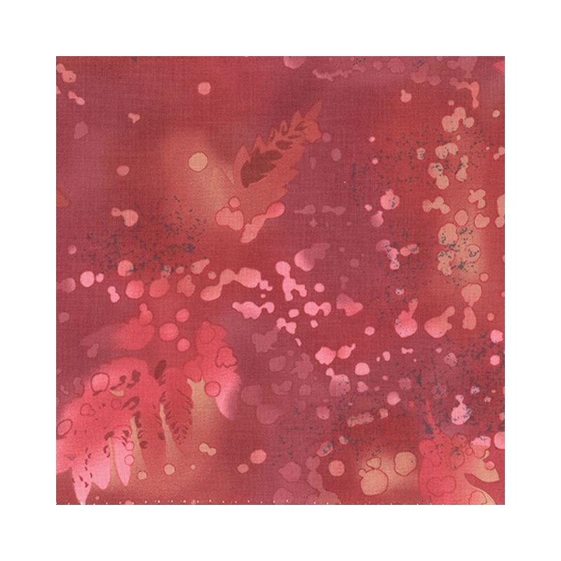 Fossil Fern Clay Red (HH), 112cm Wide Cotton Quilting Fabric