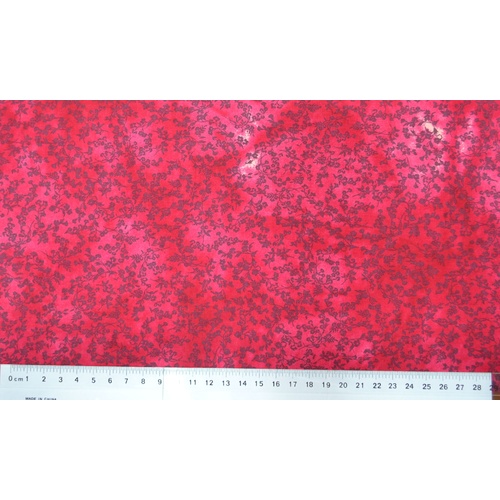 Cotton Fabric Per 1/2 Metre, Design #5609.A, 110cm Wide, RED