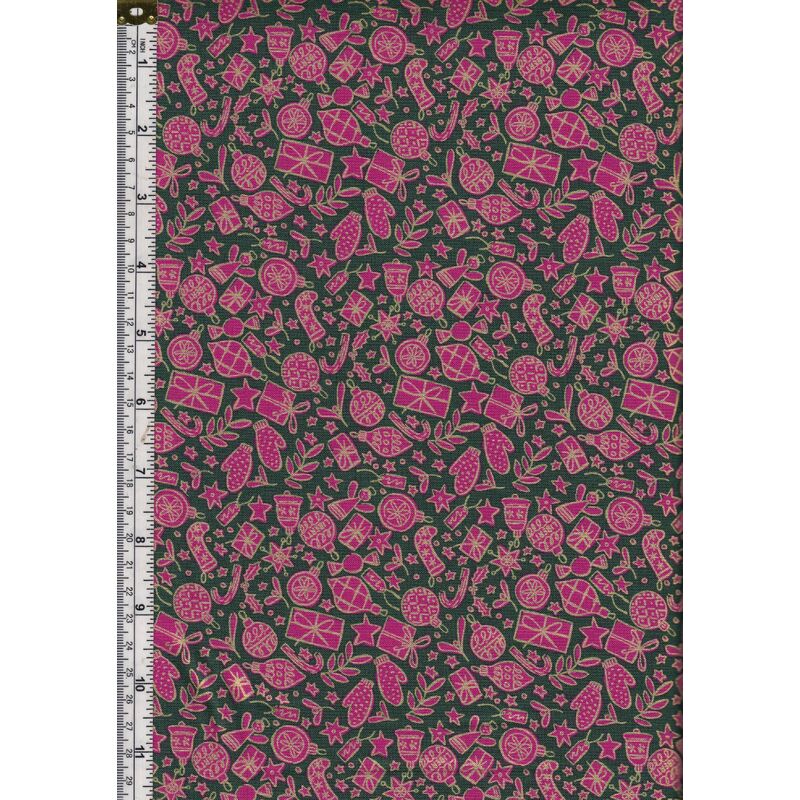 Liberty Seasons Greetings Festive Shine Metallic, 112cm Wide Cotton Fabric 5664Y