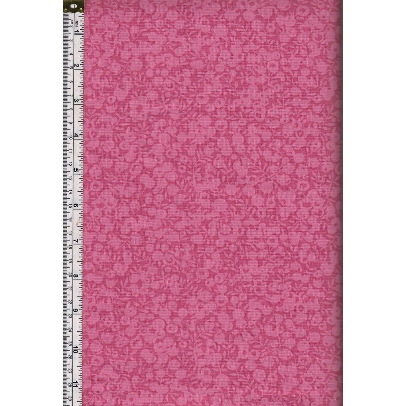 48cm REMNANT Liberty Fabrics Wiltshire Shadow Collection RHUBARB 5688Z, 110cm Wide