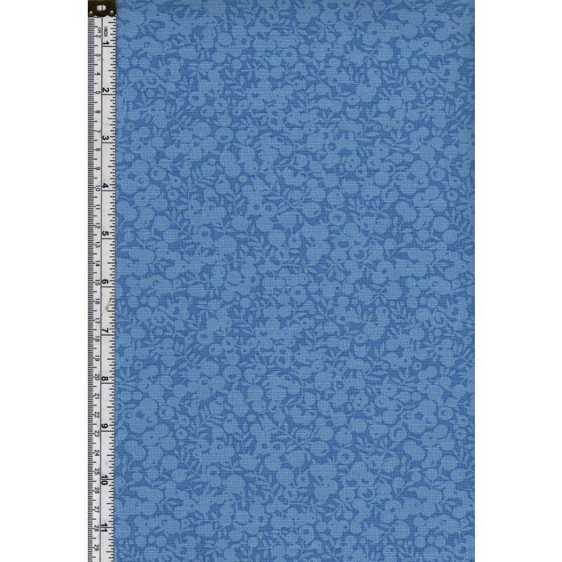 Liberty Wiltshire Shadow Collection LAKE BLUE 110cm Wide Cotton Fabric 5696Z
