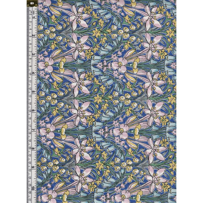 Liberty Flower Show Spring, ADDINGTON HALL 112cm Wide Cotton Fabric 5716A