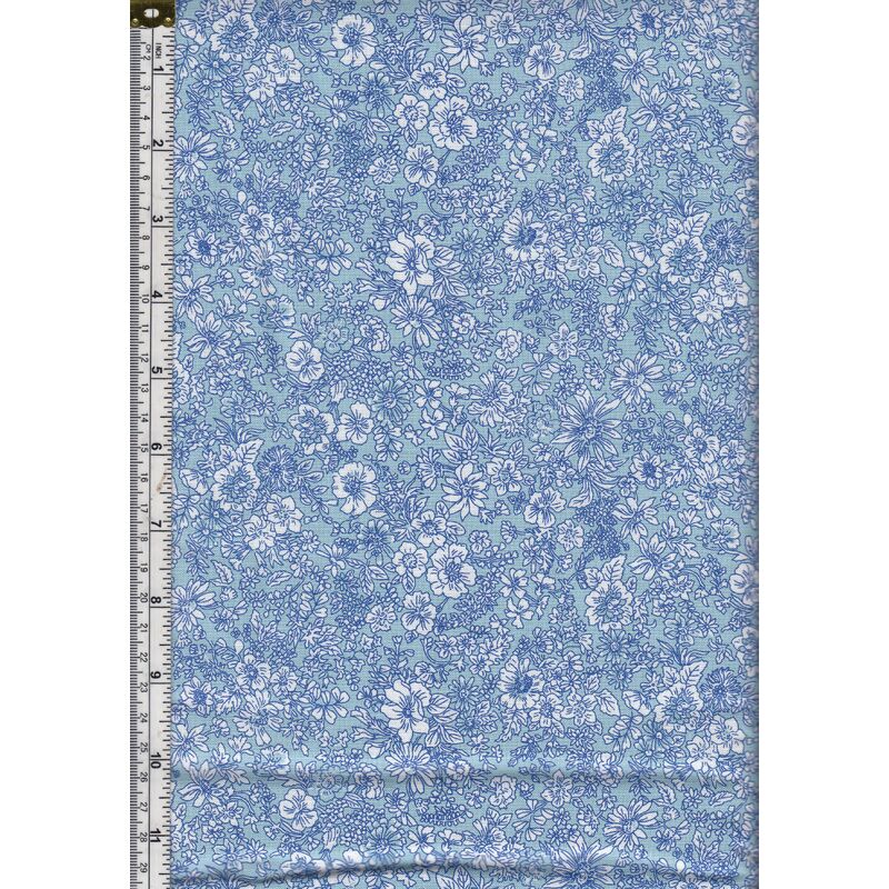 Liberty Flower Show Spring EMILY SILHOUETTE FLOWER 112cm Wide Cotton Fabric 5719A