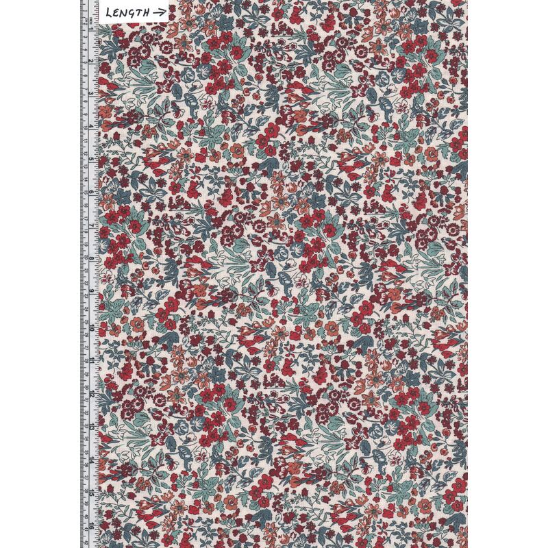 Liberty Flower Show Winter WISLEY FLOWERS 112cm Wide Cotton Fabric 5720C