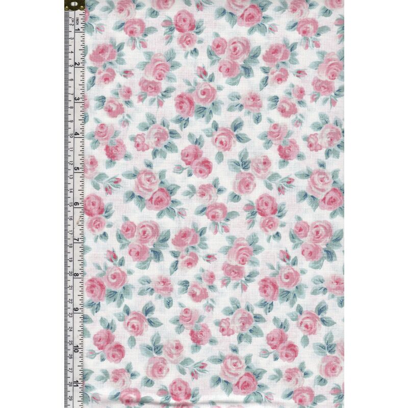 Liberty Flower Show Spring, ASCOT ROSE 112cm Wide Cotton Fabric 5723A