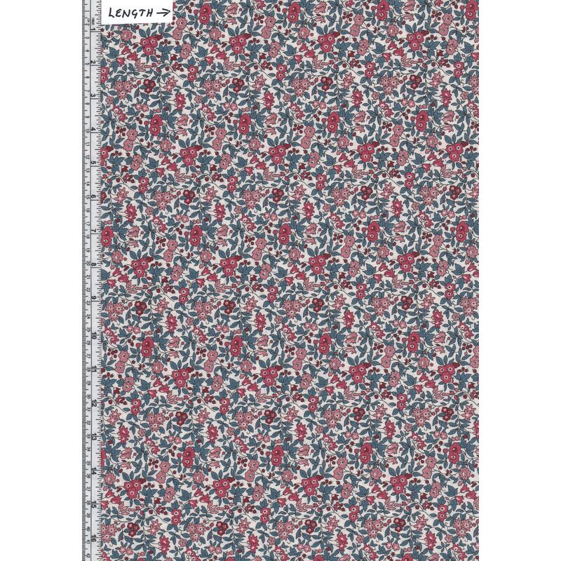 Liberty Flower Show Winter YORKSHIRE MEADOW 112cm Wide Cotton Fabric 5729C