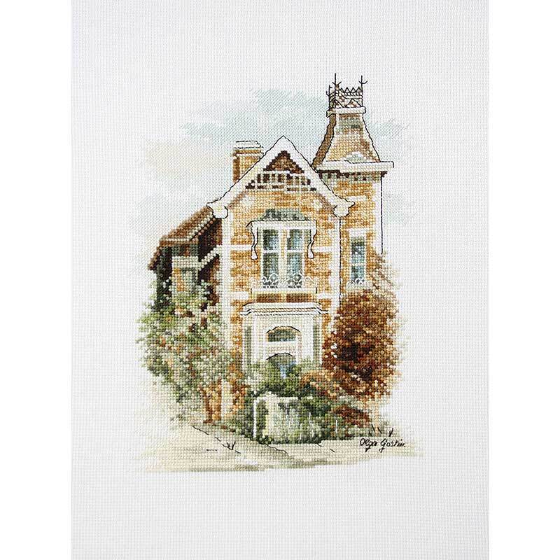 Olga Gostin Victorian Mansion Cross Stitch Kit 17 x 23cm 16ct Aida, 577103