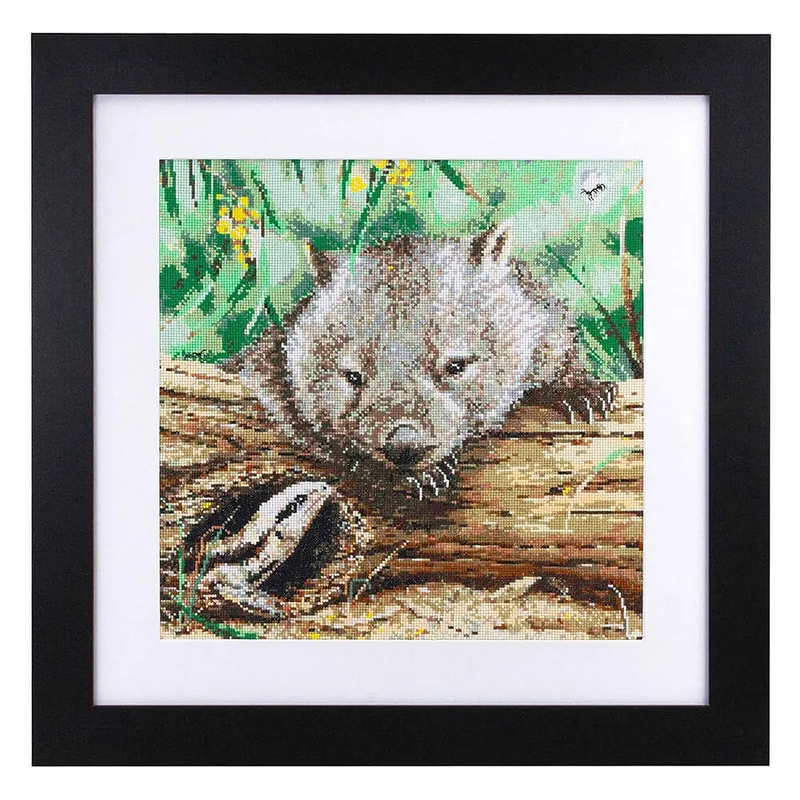 WOMBAT Natalie Jane Parker Counted Cross Stitch Kit 34cm x 34cm