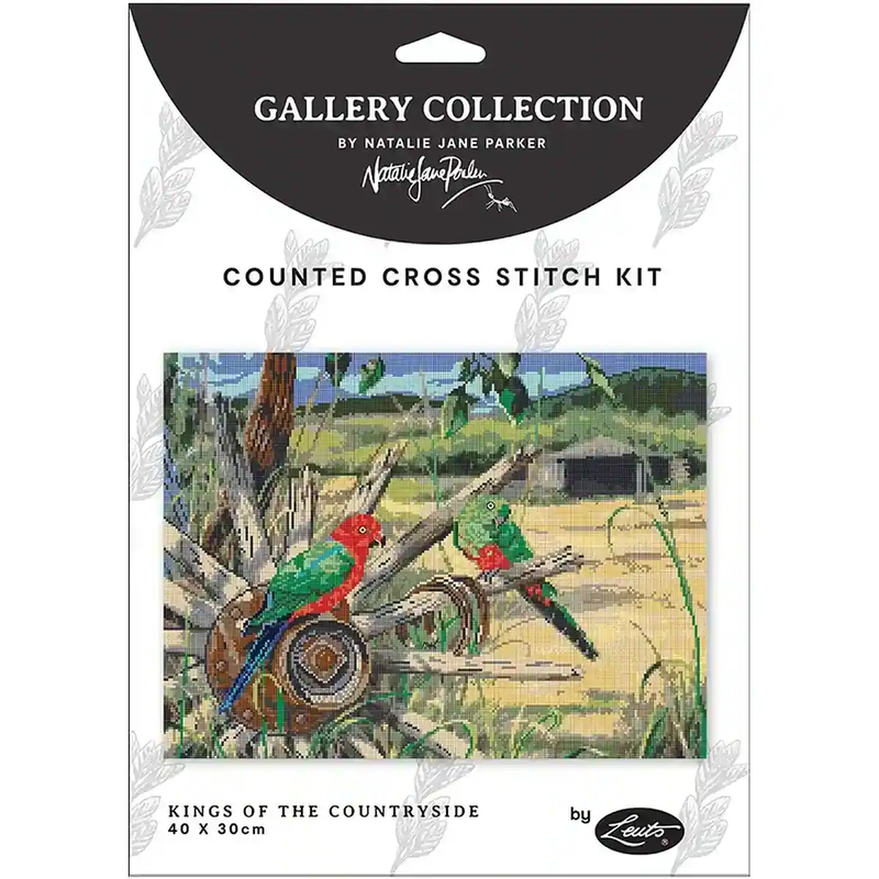KINGS OF THE COUNTRYSIDE Natalie Jane Parker Counted Cross Stitch Kit 40cm x 30cm