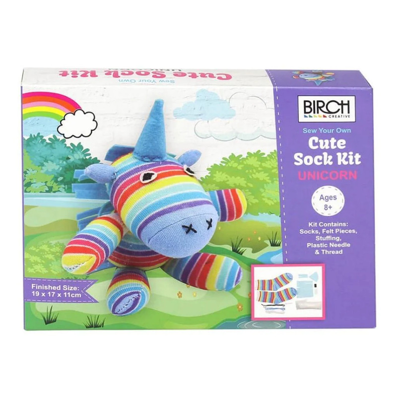 UNICORN Sew Your Own Cute Sock Kit