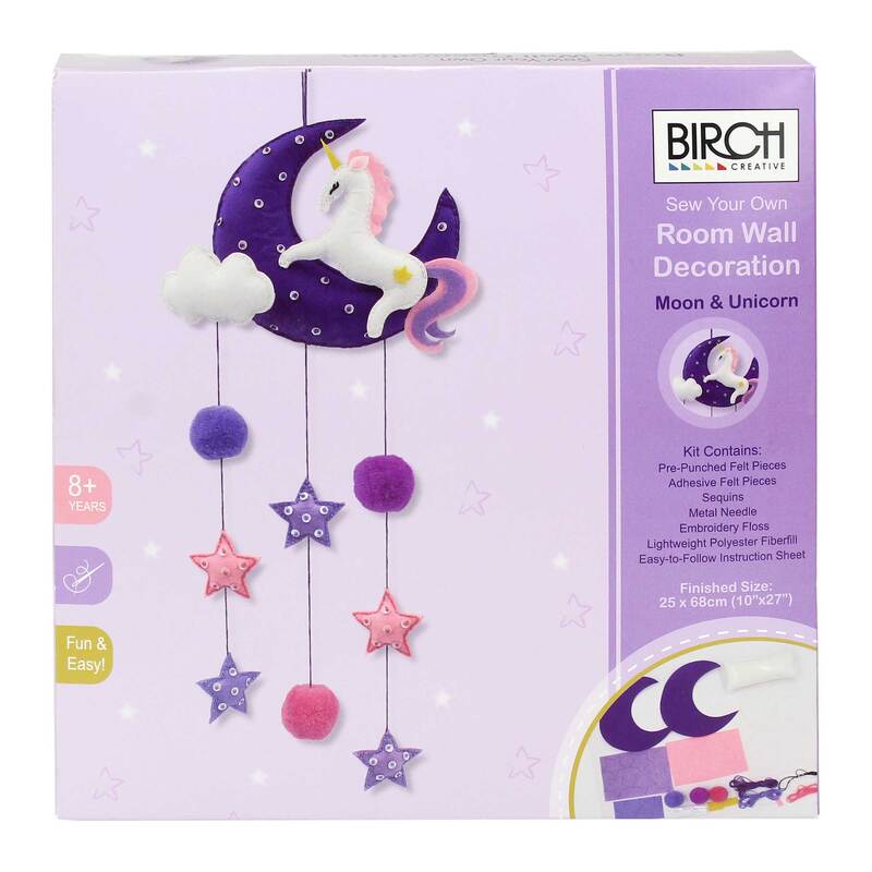 MOON & UNICORN - Sew Your Own Felt Mobile Craft Kit