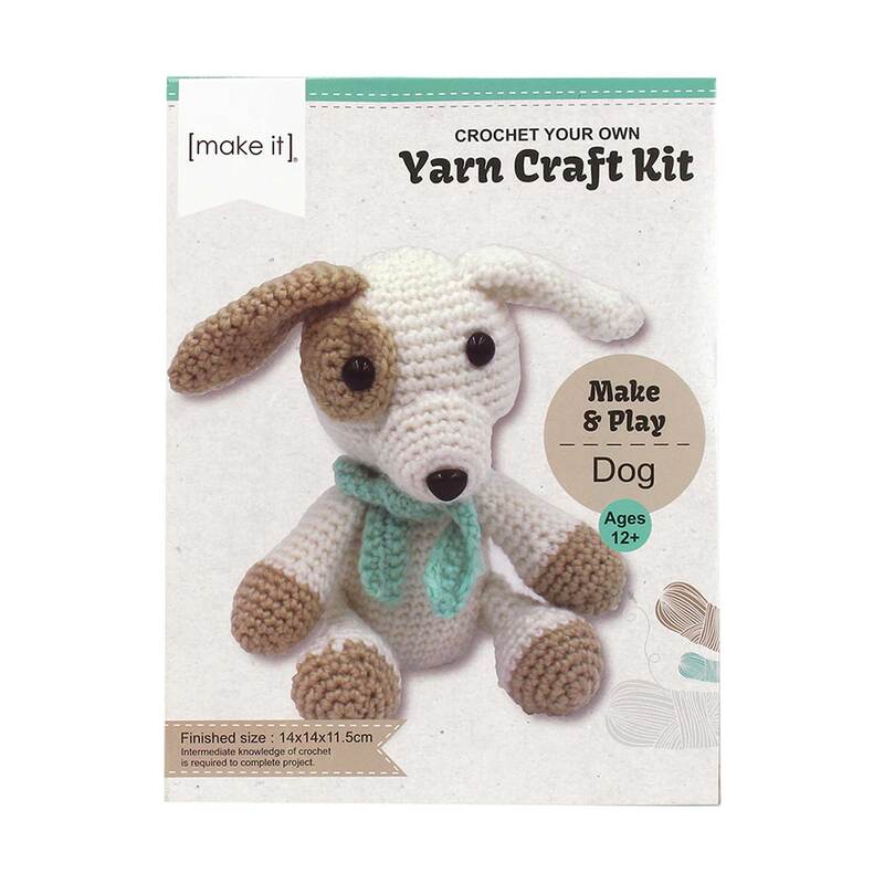 DOG - Crochet Your Own Yarn Craft Kit, Make & Play
