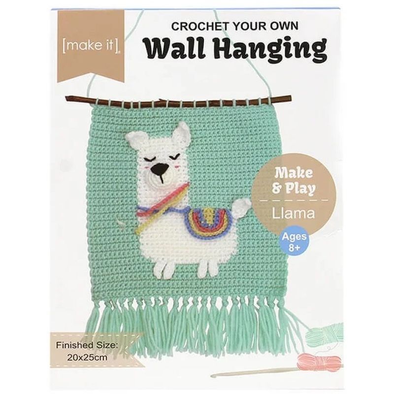 LLAMA, Crochet Your Own Wall Hanging Kit