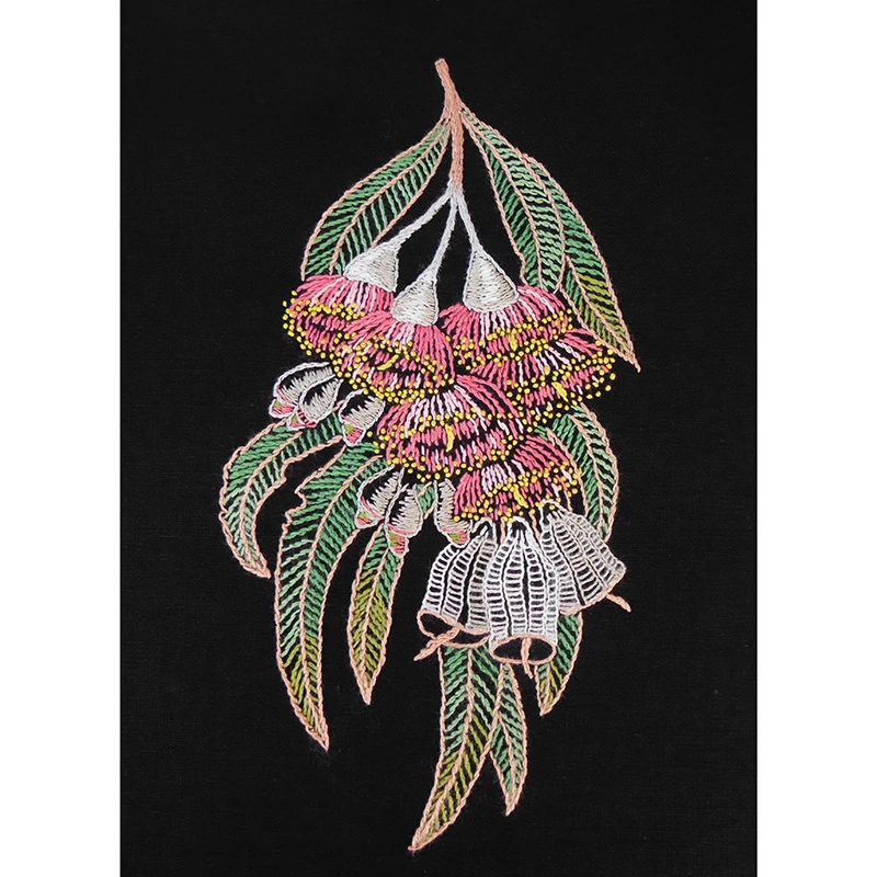 SILVER PRINCESS GUM Traced Linen Embroidery Kit 14 x 26cm, 587101