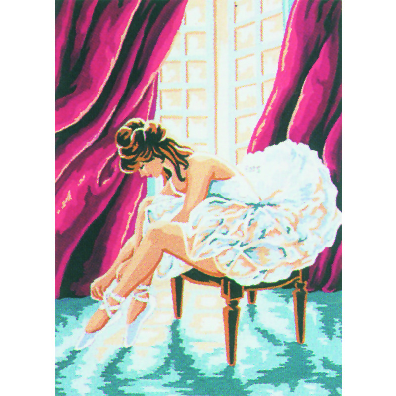 Collection D' Art Tapestry Kit, BALLERINA, 22cm x 30cm (#6.035K)