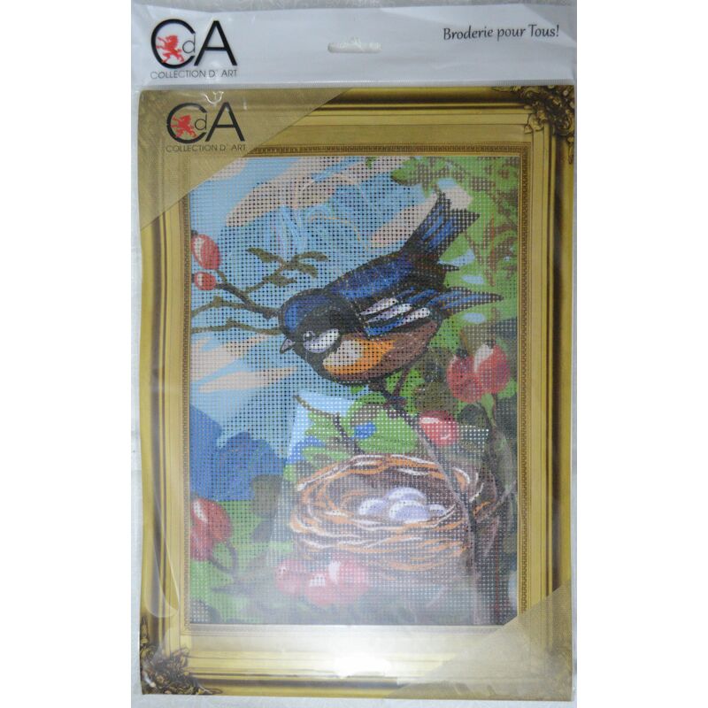 Collection D' Art Tapestry Kit, BIRD AND NEST, 22cm x 30cm (#6.290K)