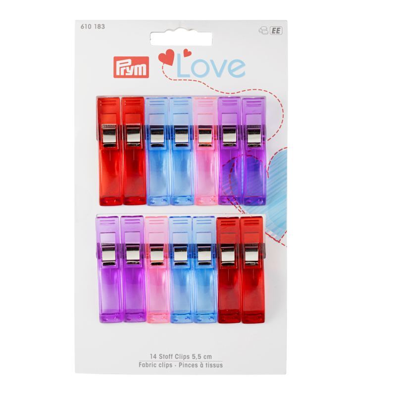 Fabric Clips 5.5cm, 14 Pieces by Prym Love #610183
