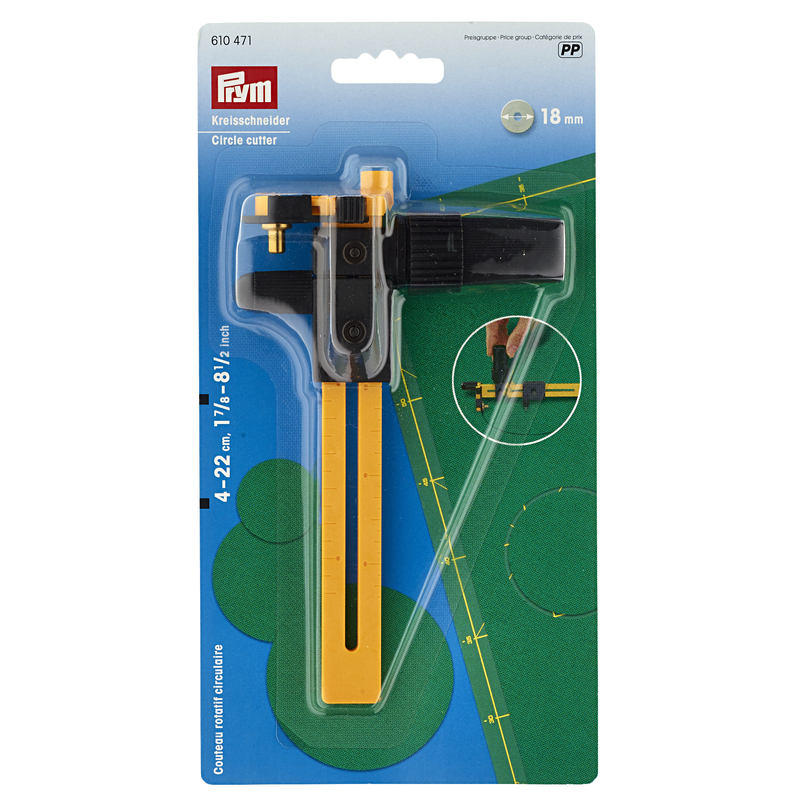 Prym Circle Cutter, 4cm to 22cm, 18mm Rotary Cutter Blade