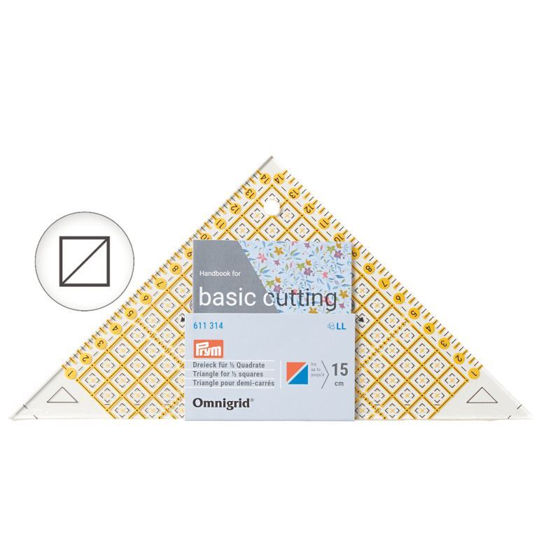 Prym Jaunty Triangle, For Half Square Triangles To 15cm OMNIGRID 611314