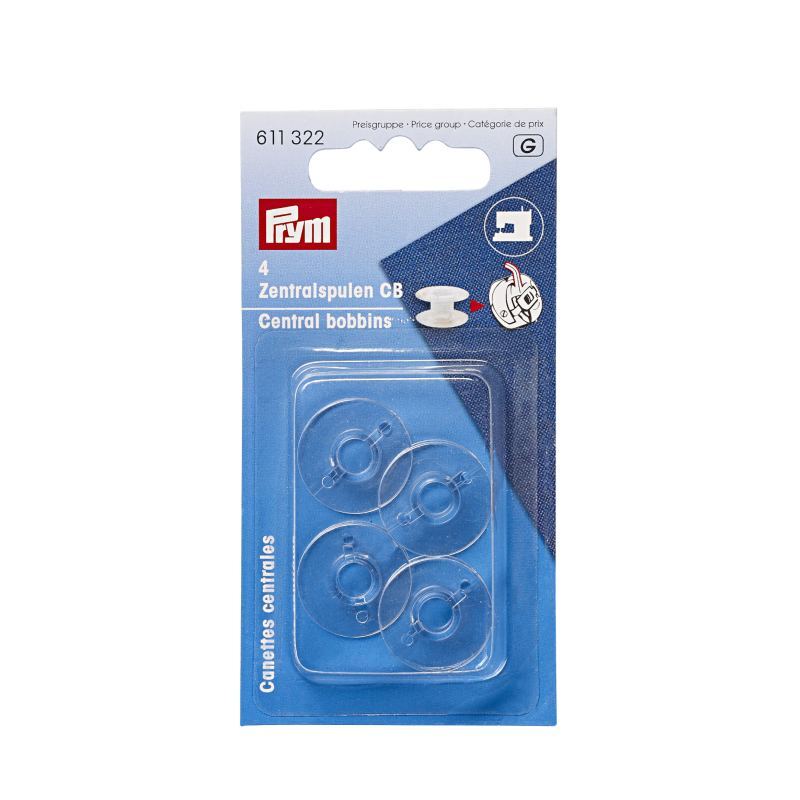 Sewing Machine Bobbins, Plastic, CB Gripper, 20.5mm by Prym