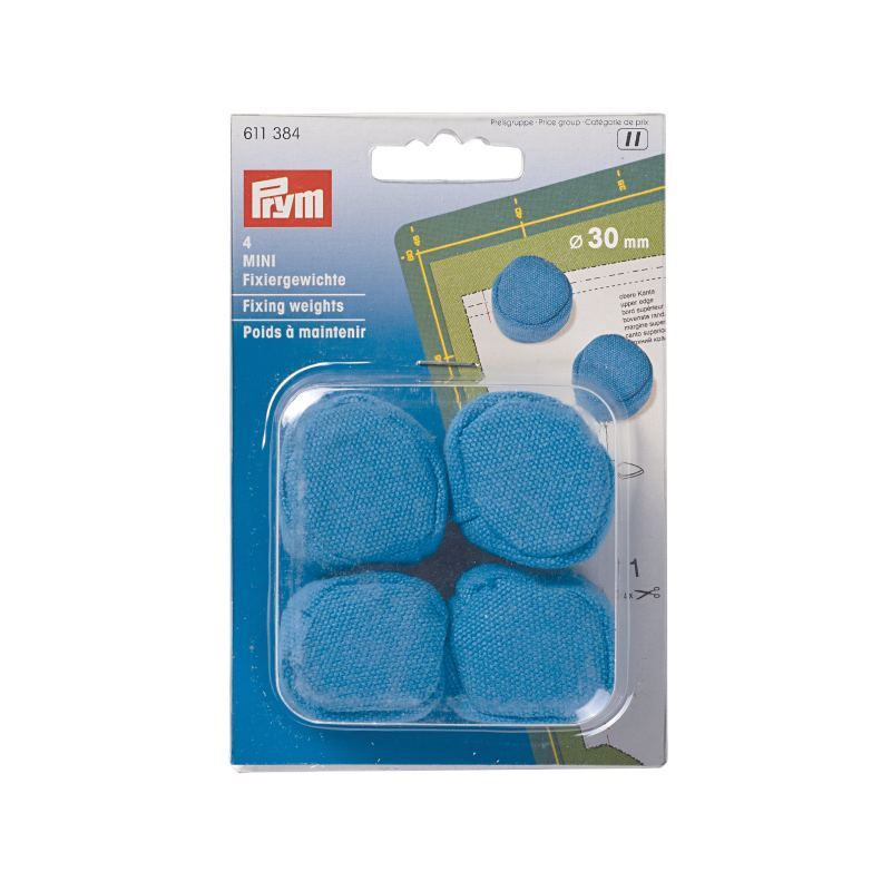 Fixing Weights Mini Blue Pack of 4 For Fixing of Patterns & Fabrics