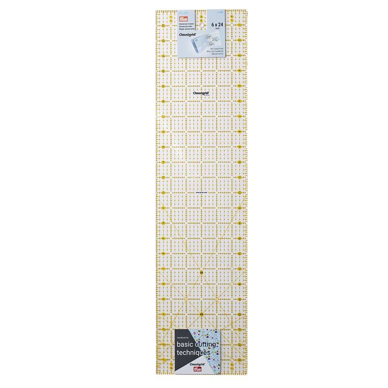 Prym Universal Ruler, Inch Scale, 6" x 24" Omnigrid