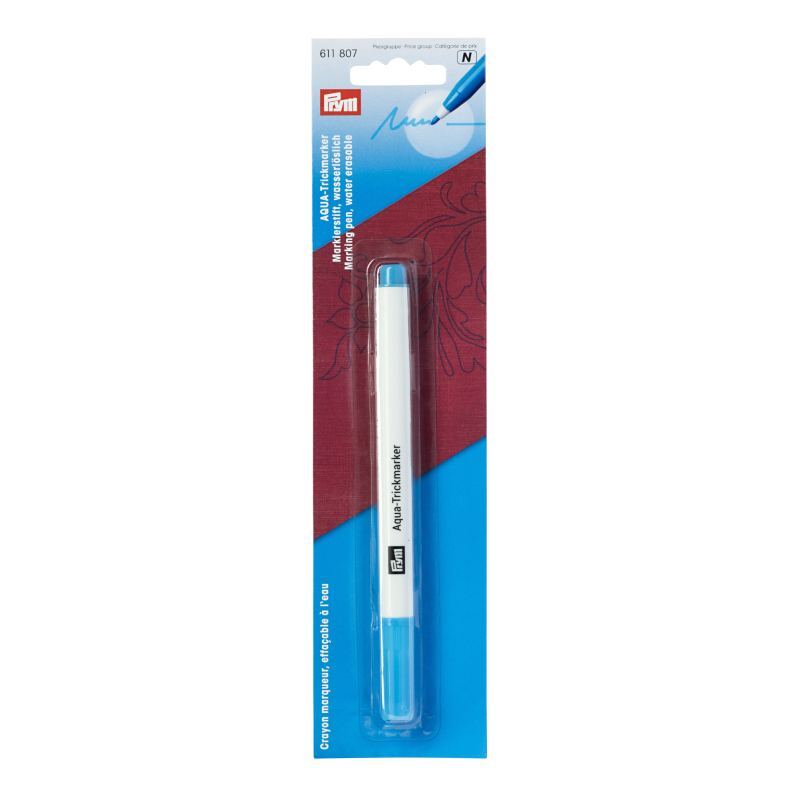 Trick Marker, Water-Erasable Fabric Marker, Turquoise by Prym