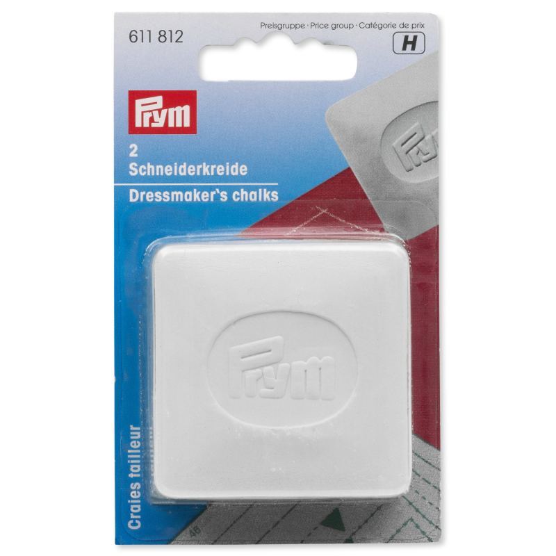 Prym White Tailor's Chalk Slabs, 2 pack