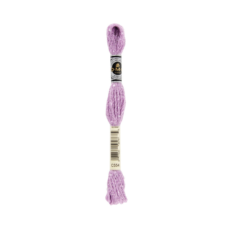 DMC Mouline Etoile C554 LIGHT VIOLET, Embroidery Thread 8m Skein, Twinkle Effect
