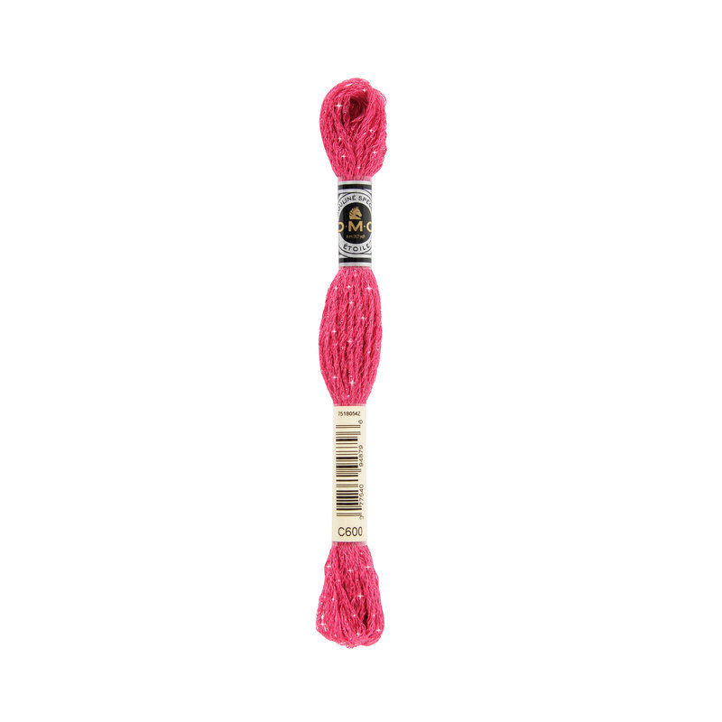 DMC Mouline Etoile Embroidery Thread 8m Skein, Twinkle Effect C600 V DARK CRANBERRY
