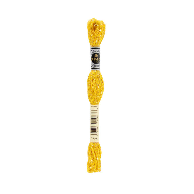 DMC Mouline Etoile, C725 M LIGHT TOPAZ Embroidery Thread 8m Skein, Twinkle Effect