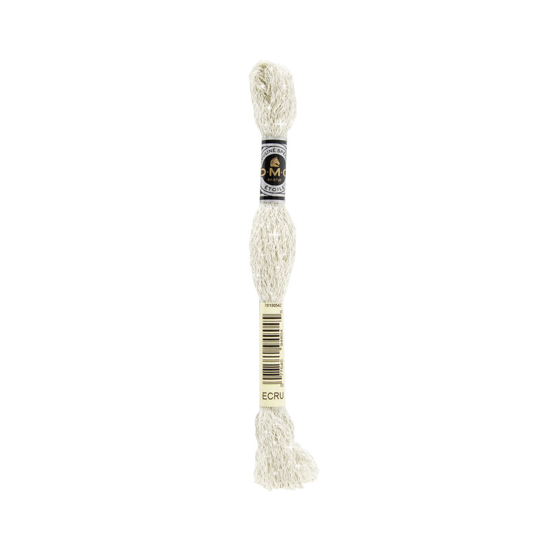 DMC Mouline Etoile, ECRU Embroidery Thread 8m Skein, Twinkle Effect