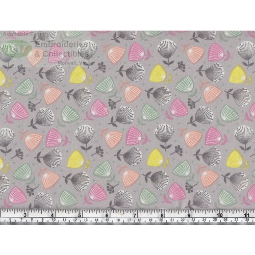 Birch Fabrics, Ditsy Floral #5, 112cm Wide, 100% Cotton Prints 95cm REMNANT