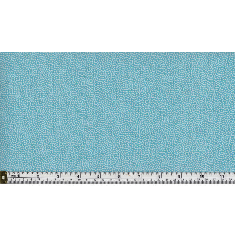 BLENDERS, Cotton Print Fabric, PALE BLUE - WHITE, 112cm Wide Per Metre