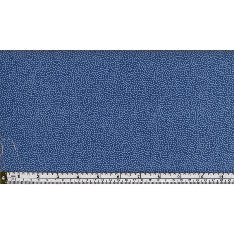 160cm REMNANT, BLENDERS Cotton Print Fabric NAVY - LIGHT BLUE 112cm Wide