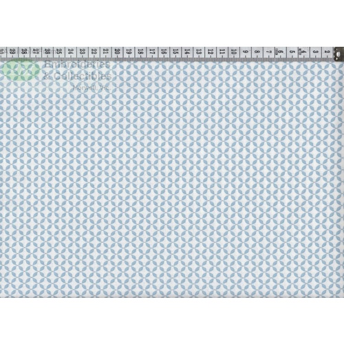 French Cottage Cotton Print 647152 #0075 BLUE/WHITE by Gutermann