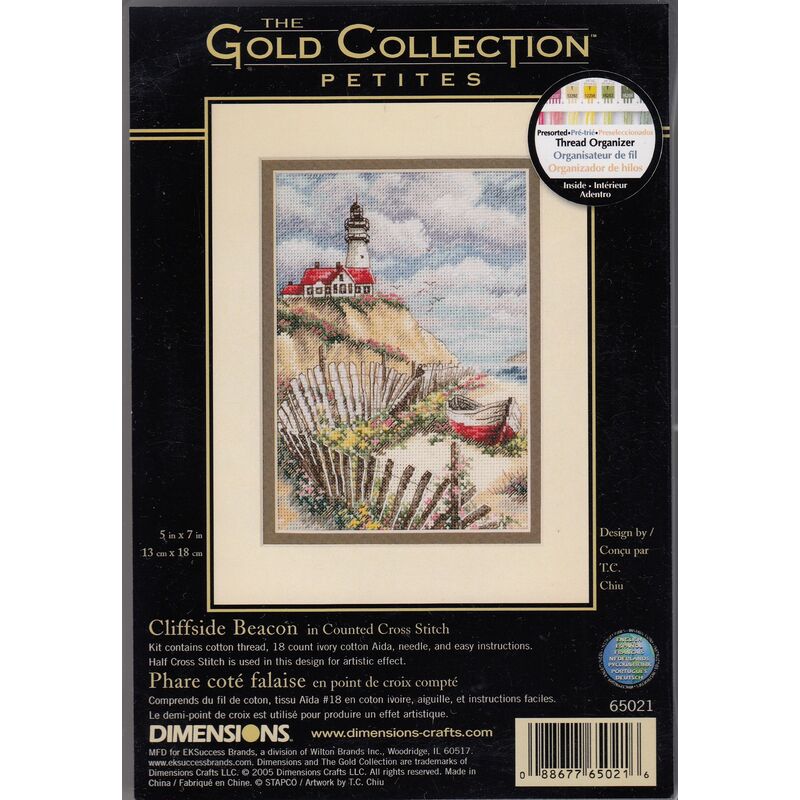 CLIFFSIDE BEACON Counted Cross Stitch Kit 13 x 18cm, 65021