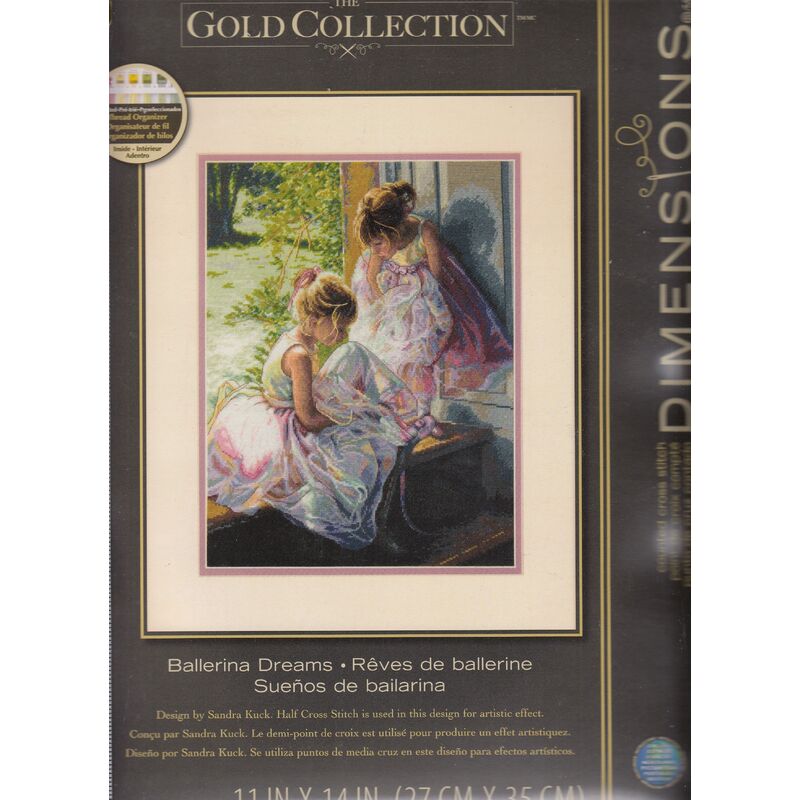 BALLERINA DREAMS Counted Cross Stitch Kit 27.9cm x 35.5cm, 70-35280