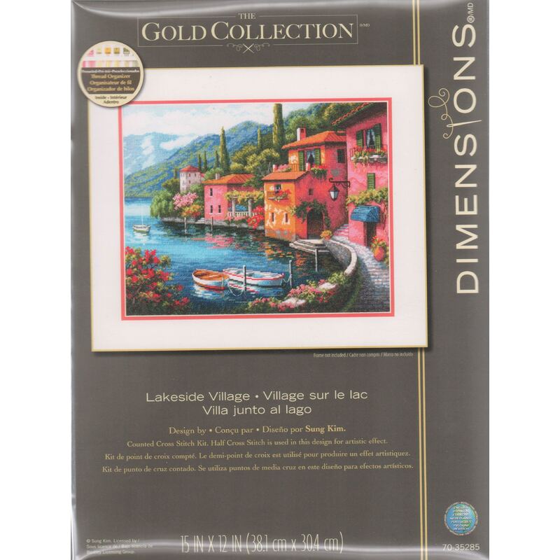 LAKESIDE VILLAGE Counted Cross Stitch Kit, 70-35285
