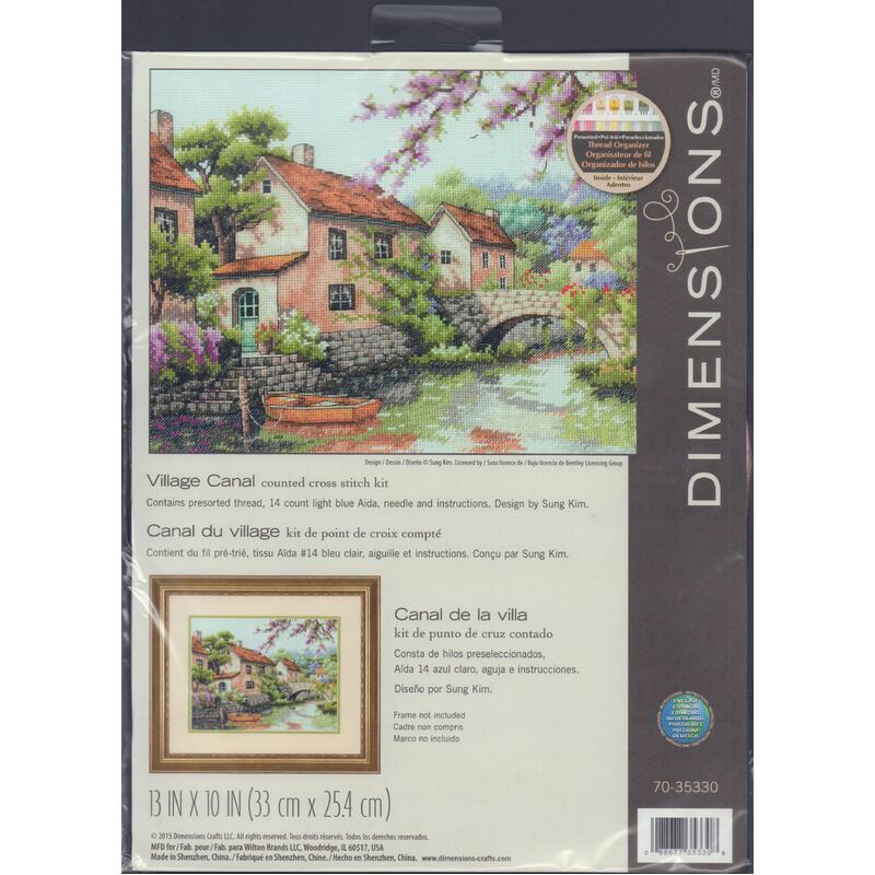 VILLAGE CANAL Counted Cross Stitch Kit #70-35330