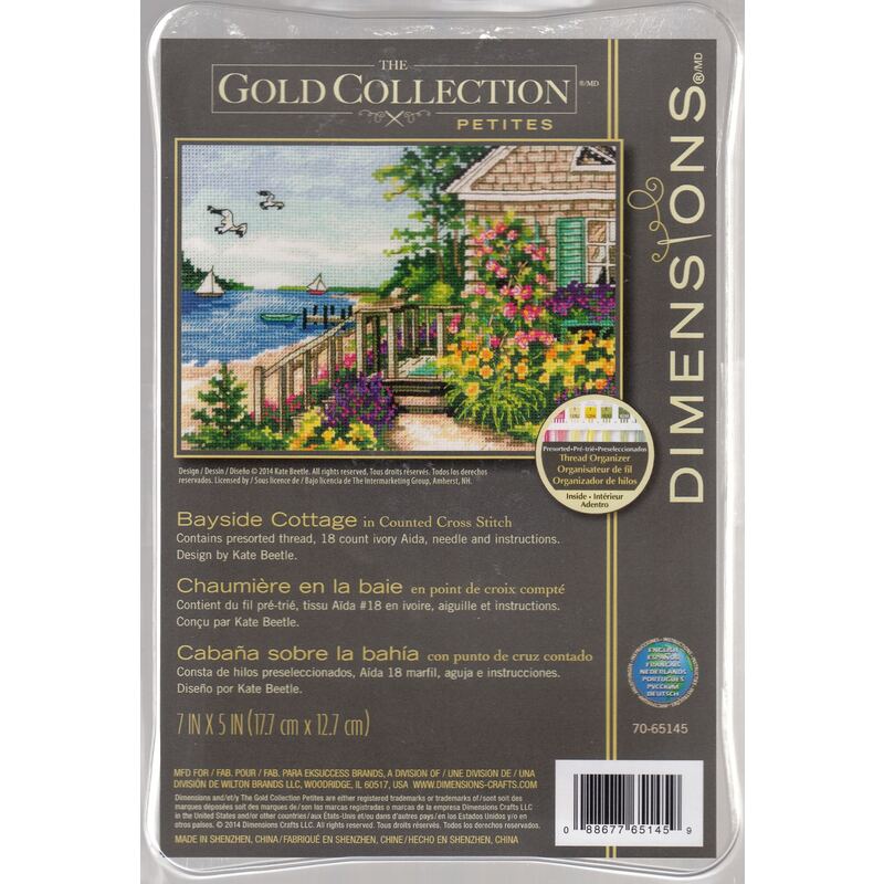 BAYSIDE COTTAGE Counted Cross Stitch Kit, 70-65145 by Dimensions